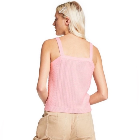 Sandy Liang Pink Knit Tank Top - Picture 3 of 11